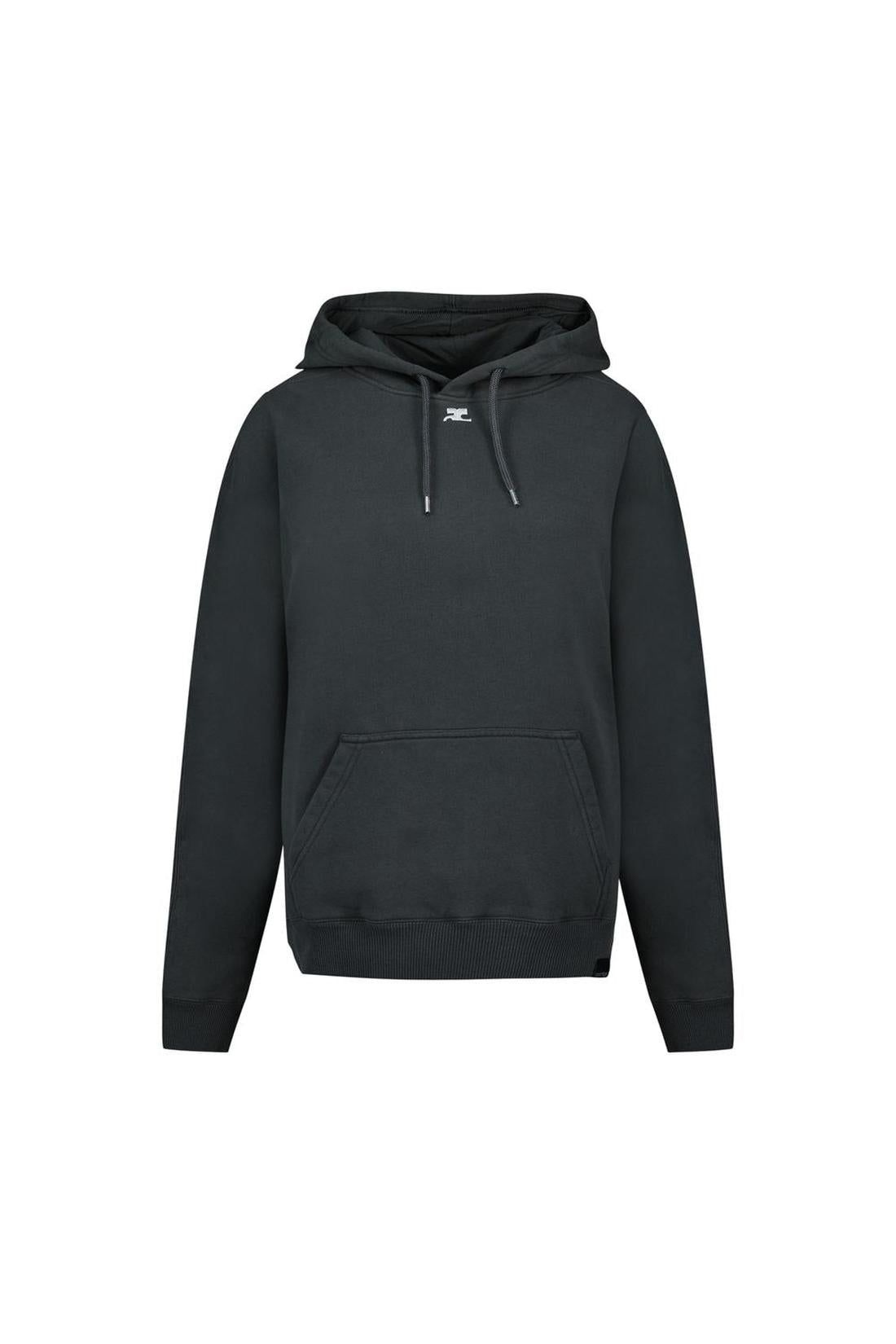 Oversized Hoodie - Courreges - Baumwolle - Schwarz