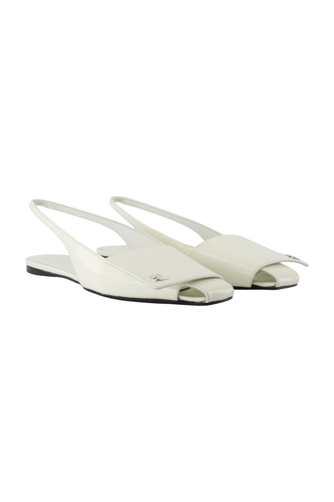 Iced Fold Sandalen - Courreges - Leder - Weiß