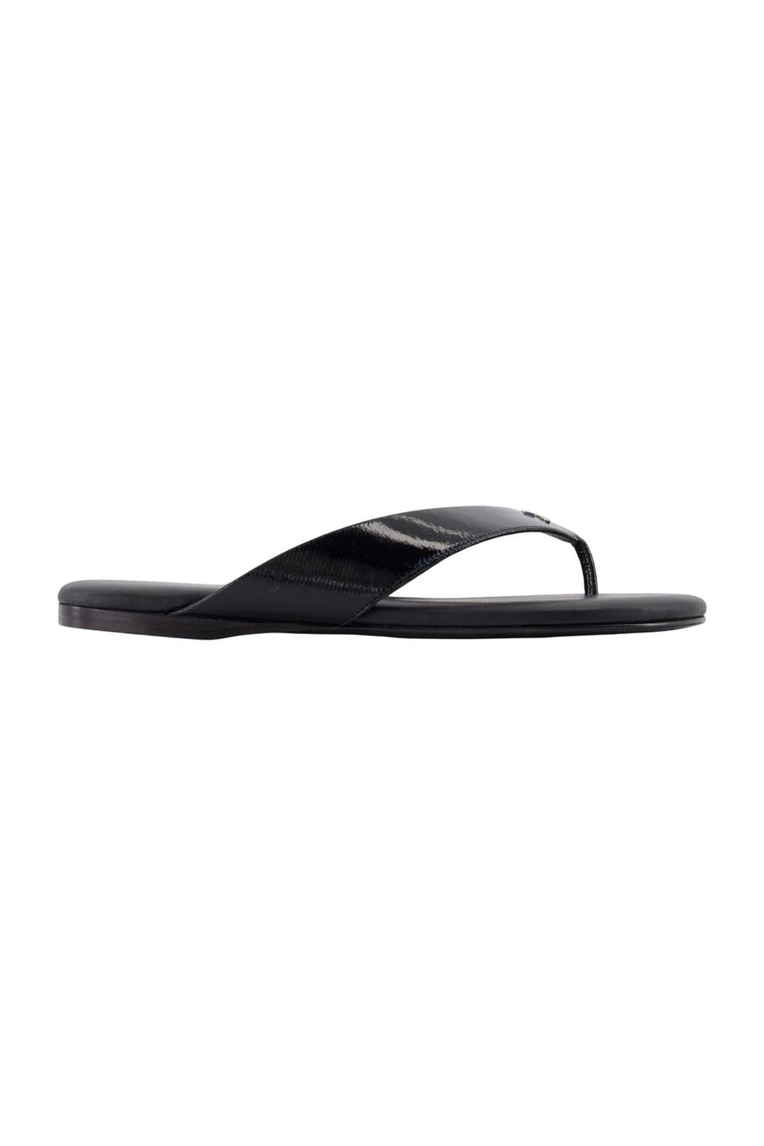 Vinyl-Sandalen - Courreges - Baumwolle - Schwarz