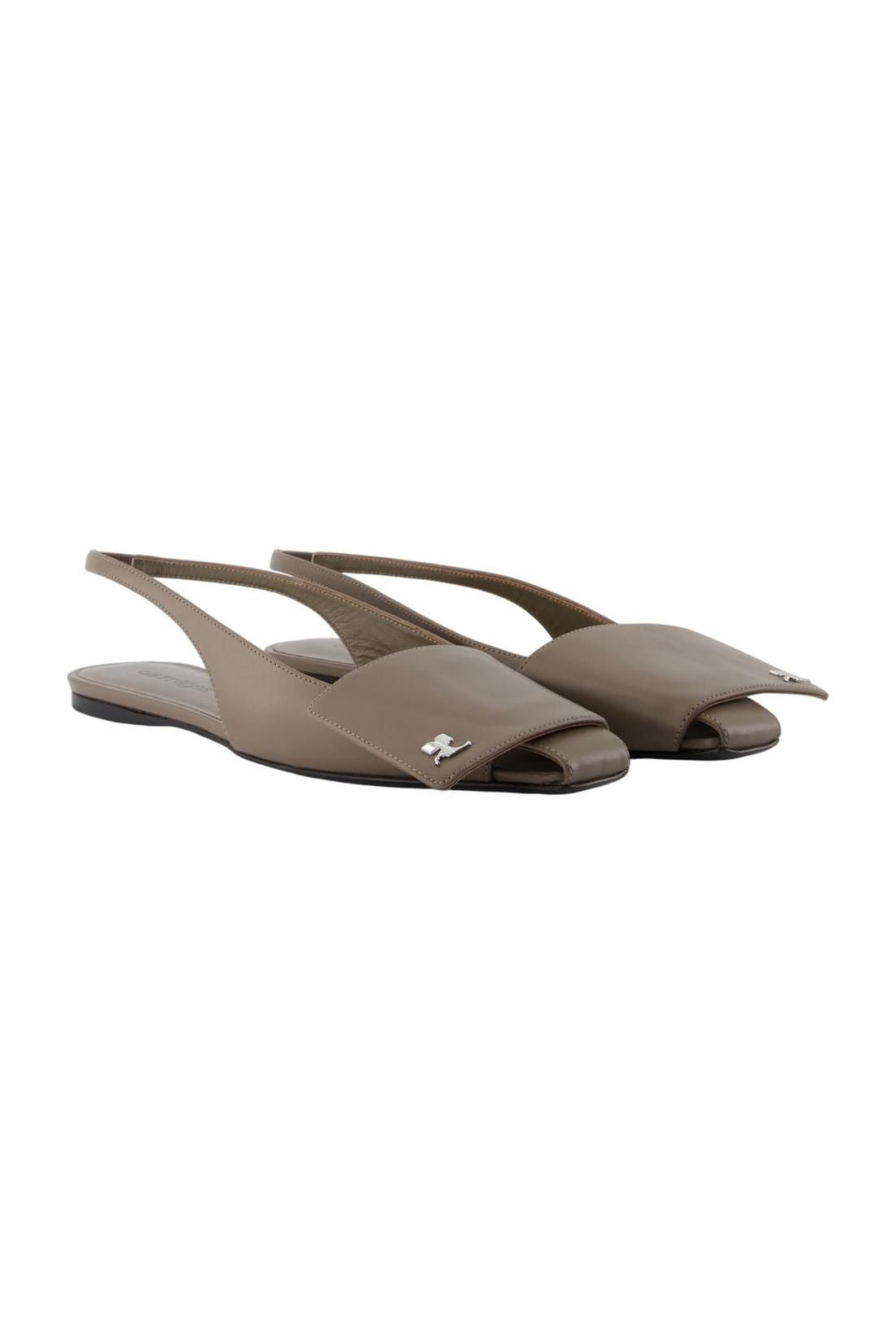 Fold Sandalen - Courreges - Leder - Braun