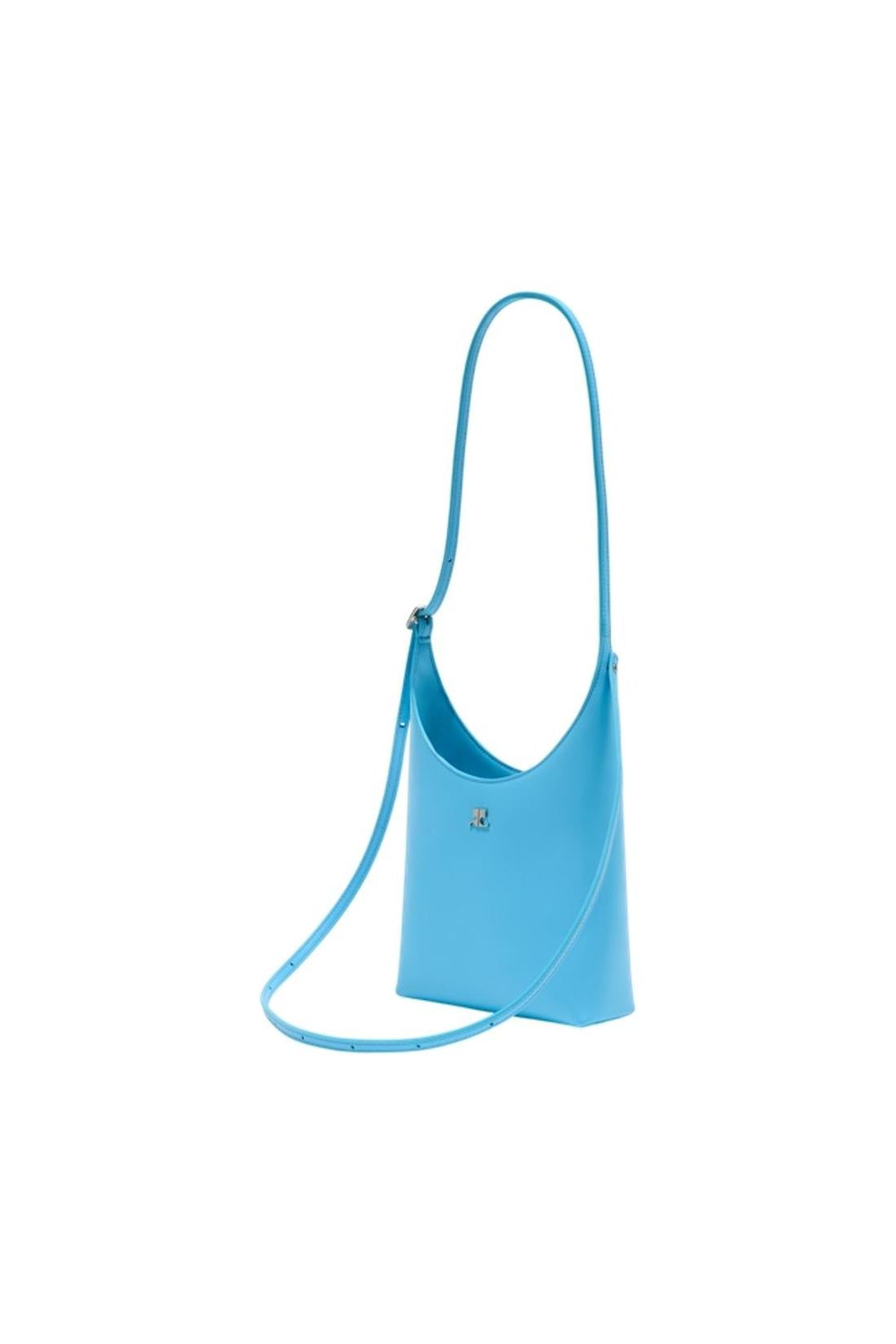 Small Melt Schultertasche - Courreges - Leder - Blau
