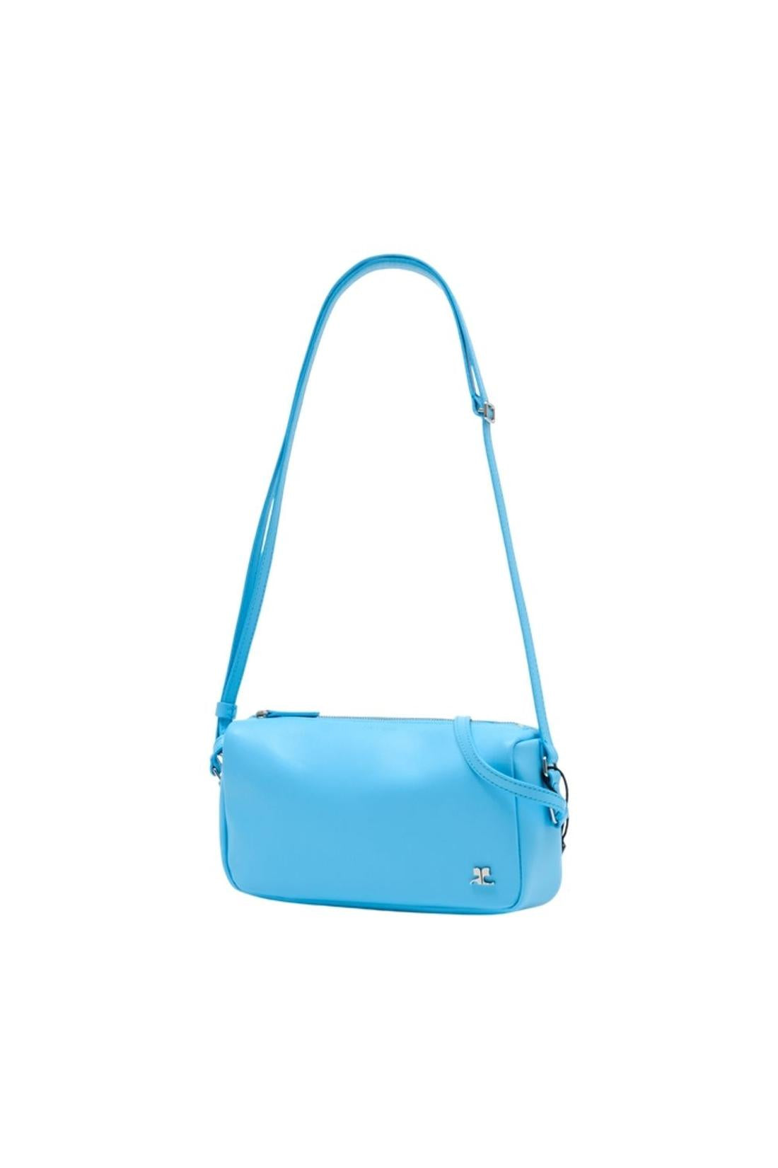 Soft Camera Schultertasche - Courreges - Leder - Blau