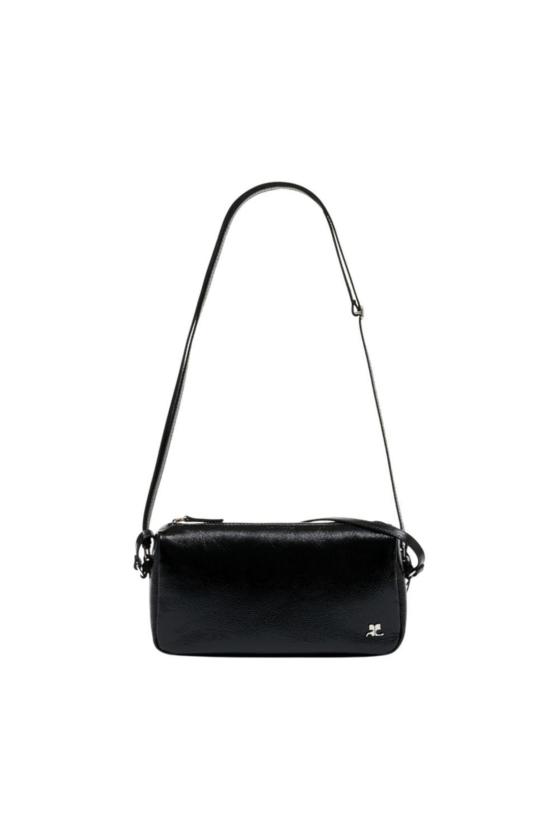 Soft Camera Schultertasche - Courreges - Leder - Schwarz