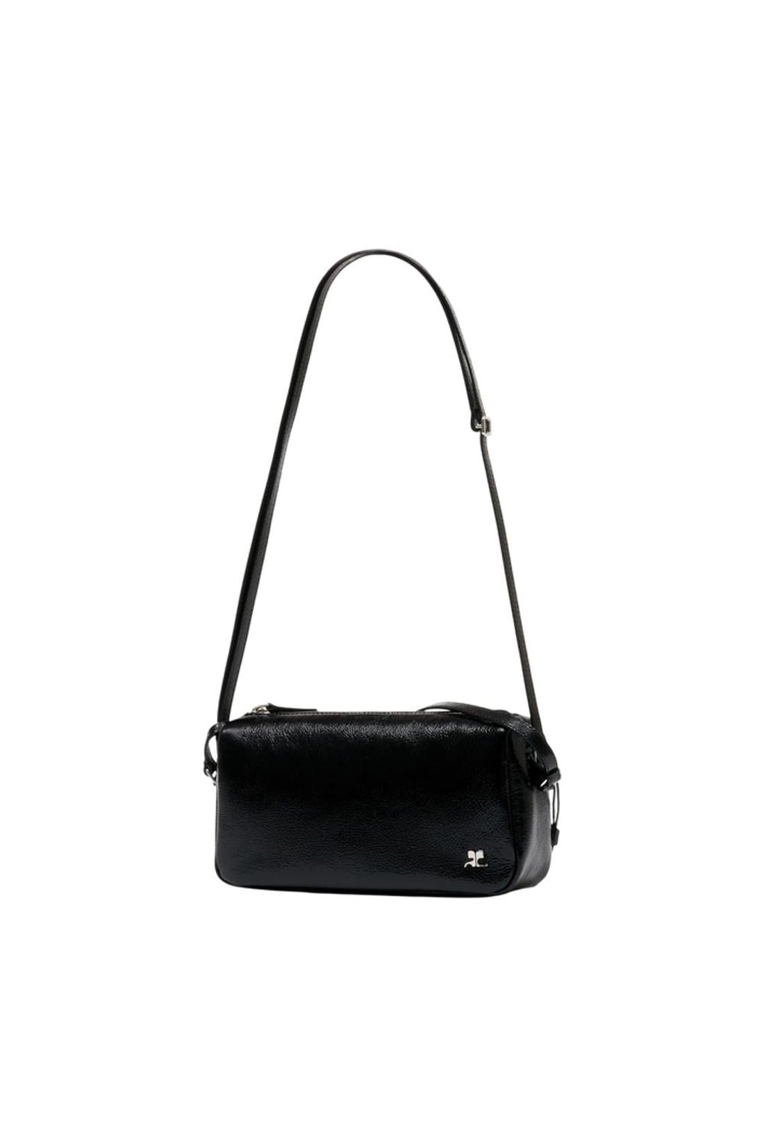 Soft Camera Schultertasche - Courreges - Leder - Schwarz
