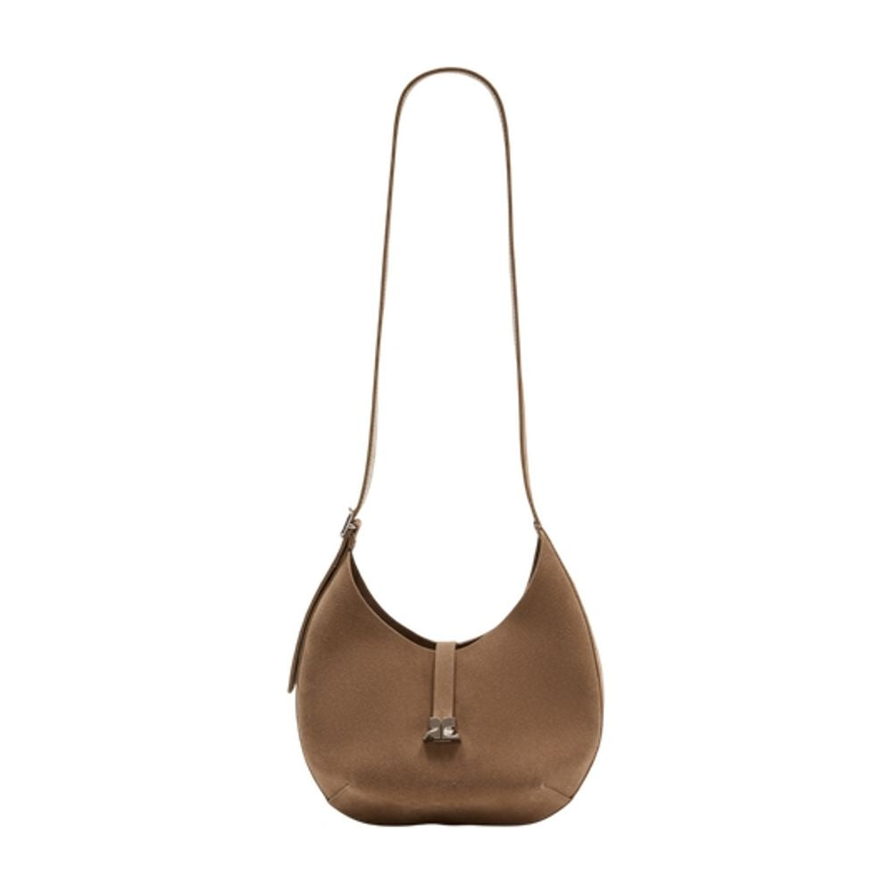 Umhängetasche Small Holy – Courreges – Leder – Beige