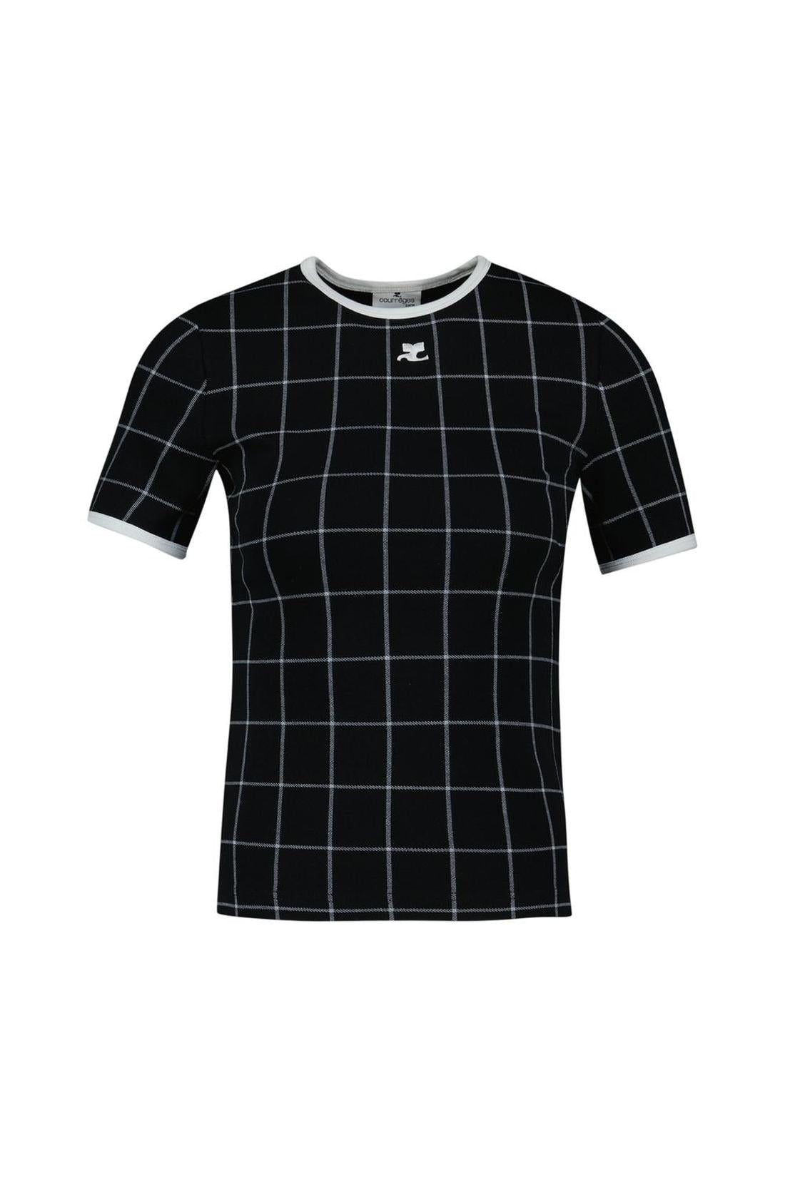 Signature Contrast T-Shirt - Courreges - Baumwolle - Multi-Shirts-Courreges-OUTLET-XS-multicolor-ARCHIVIST-ARCHIVE-SALE