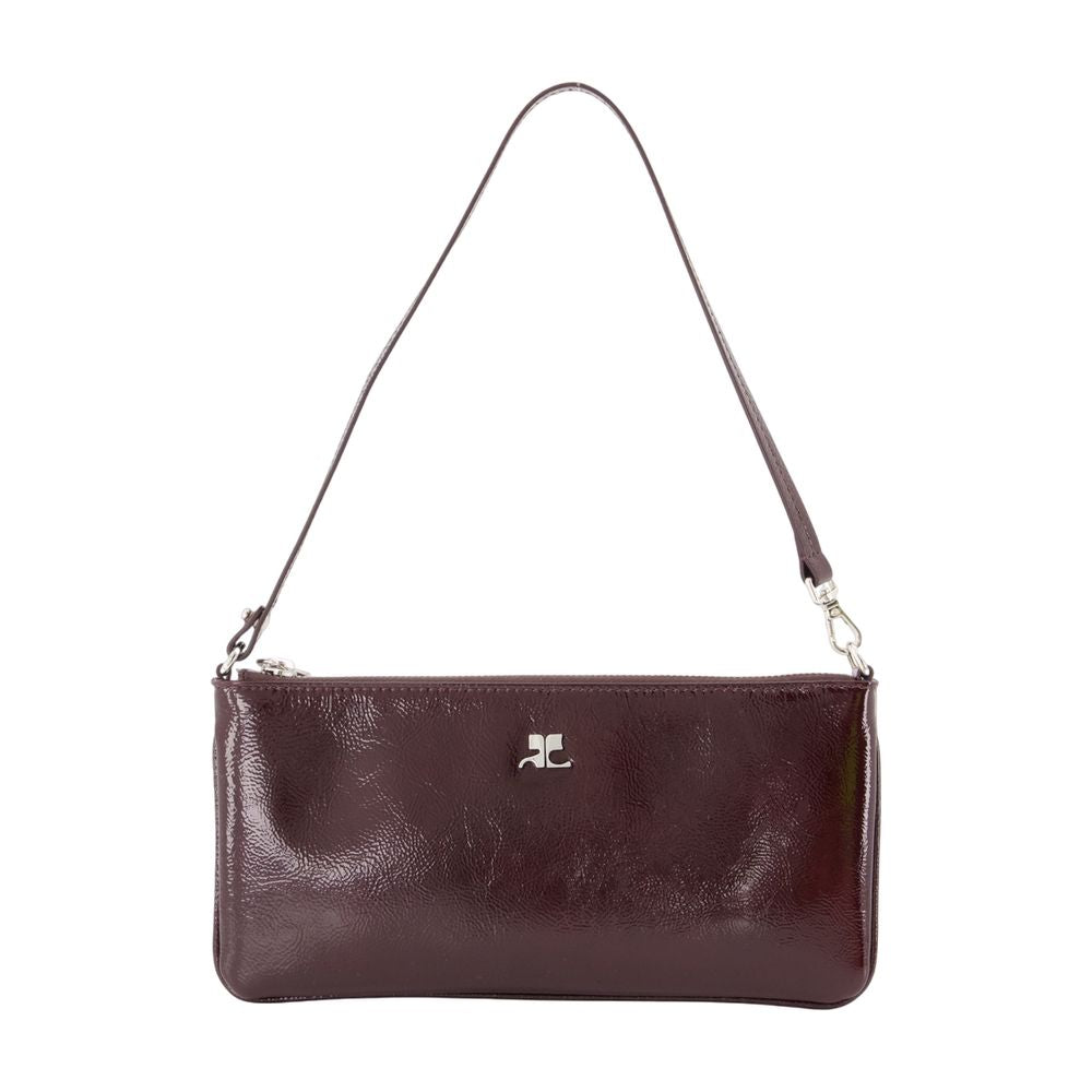 Ac Schultertasche - Courreges - Leder - Bordeaux