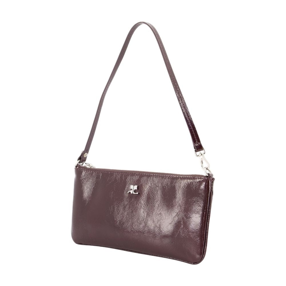 Ac Schultertasche - Courreges - Leder - Bordeaux