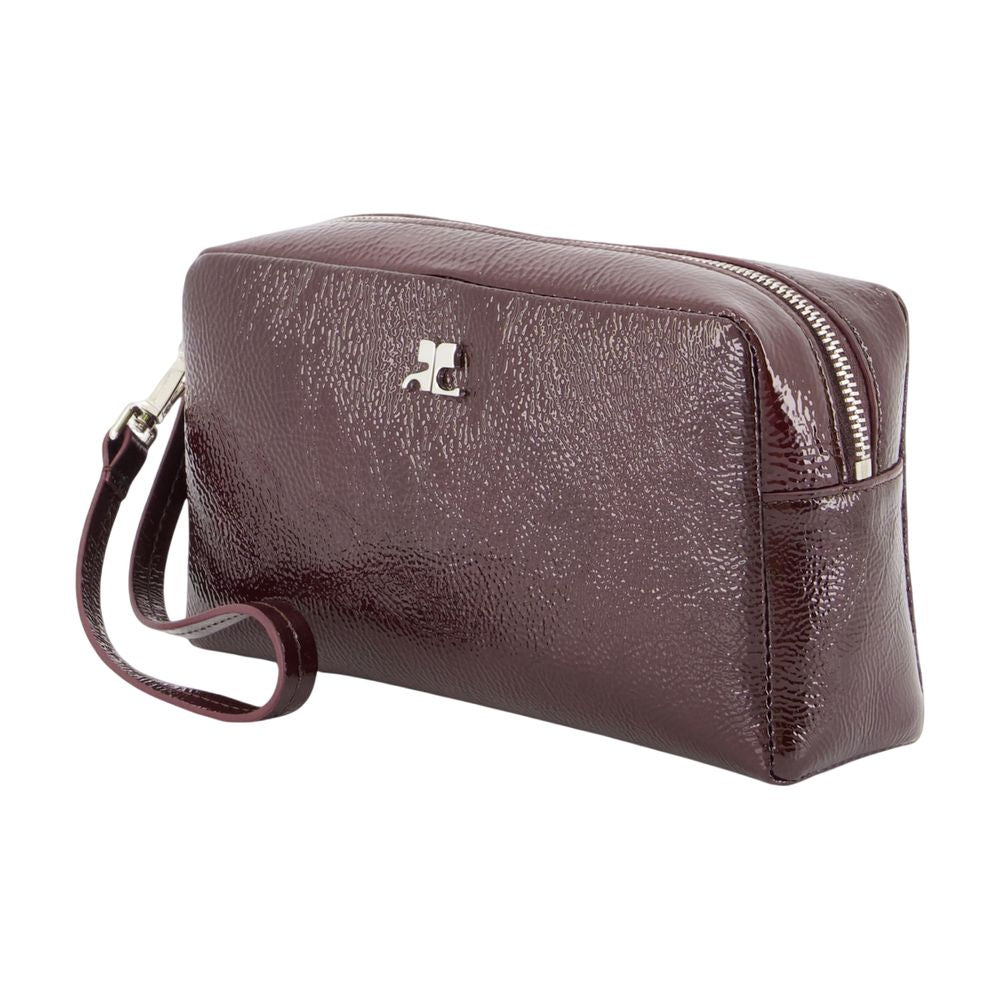 Ac Beauty Clutch - Courreges - Baumwolle - Bordeaux