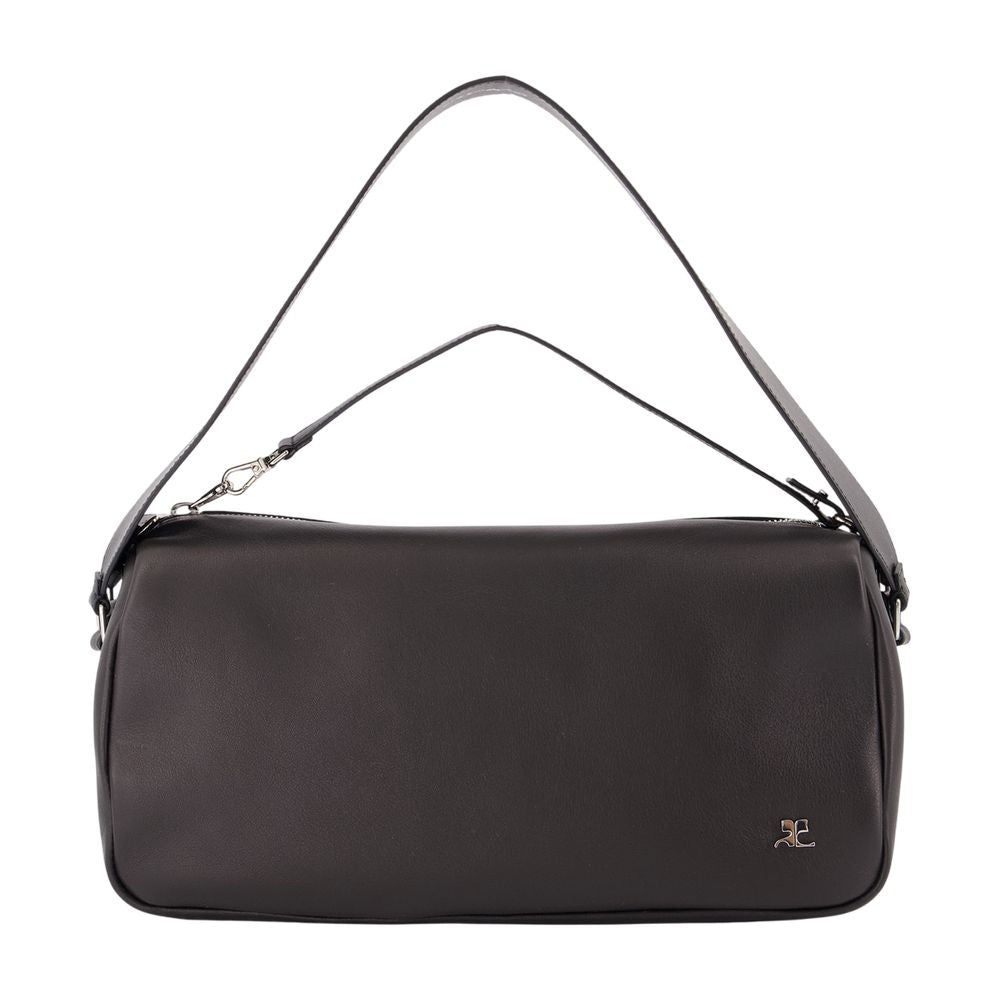 Three Sixty Schultertasche - Courreges - Leder - Schwarz