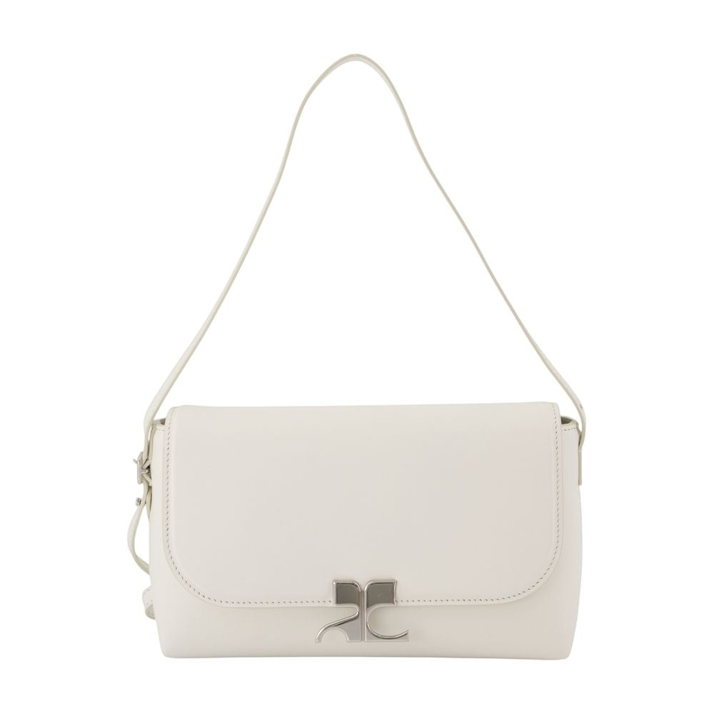 Icotype Schultertasche - Courreges - Leder - Weiß