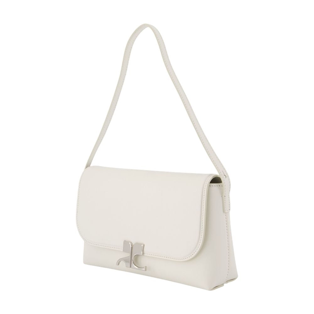 Icotype Schultertasche - Courreges - Leder - Weiß