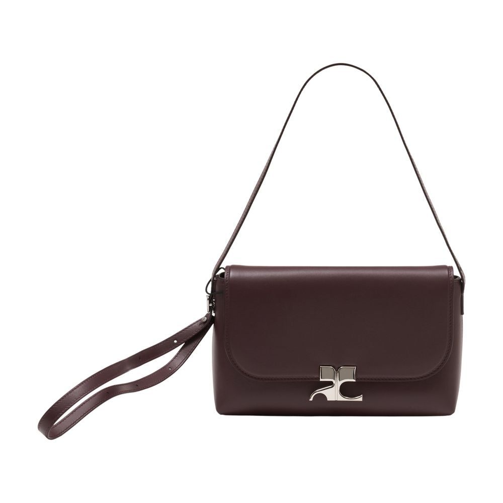 Icotype Schultertasche - Courreges - Leder - Bordeaux