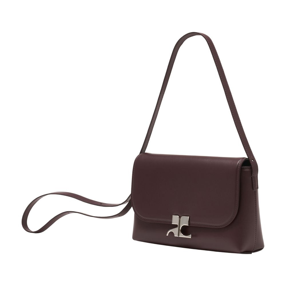 Icotype Schultertasche - Courreges - Leder - Bordeaux