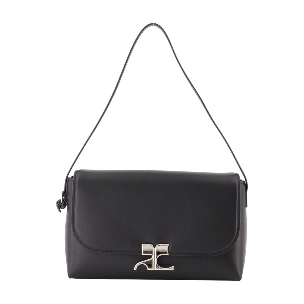 Icotype Schultertasche - Courreges - Leder - Schwarz