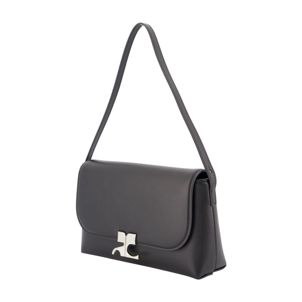 Icotype Schultertasche - Courreges - Leder - Schwarz