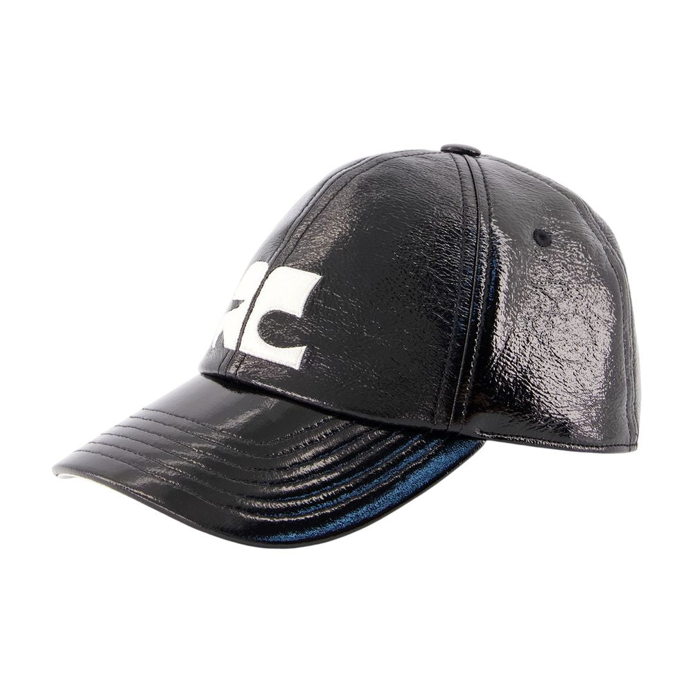 Ac Logo Cap - Courreges - Vinyl - Schwarz