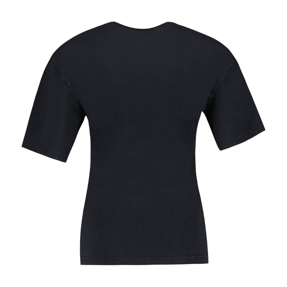 Logo T-Shirt - Courreges - Baumwolle - Schwarz