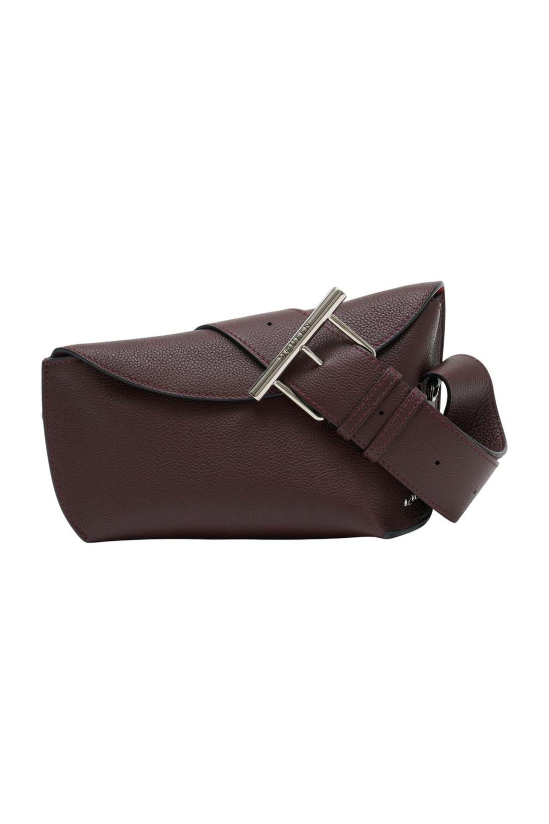 T-Bar Sling Schultertasche - Alexander McQueen - Leder - Bordeaux