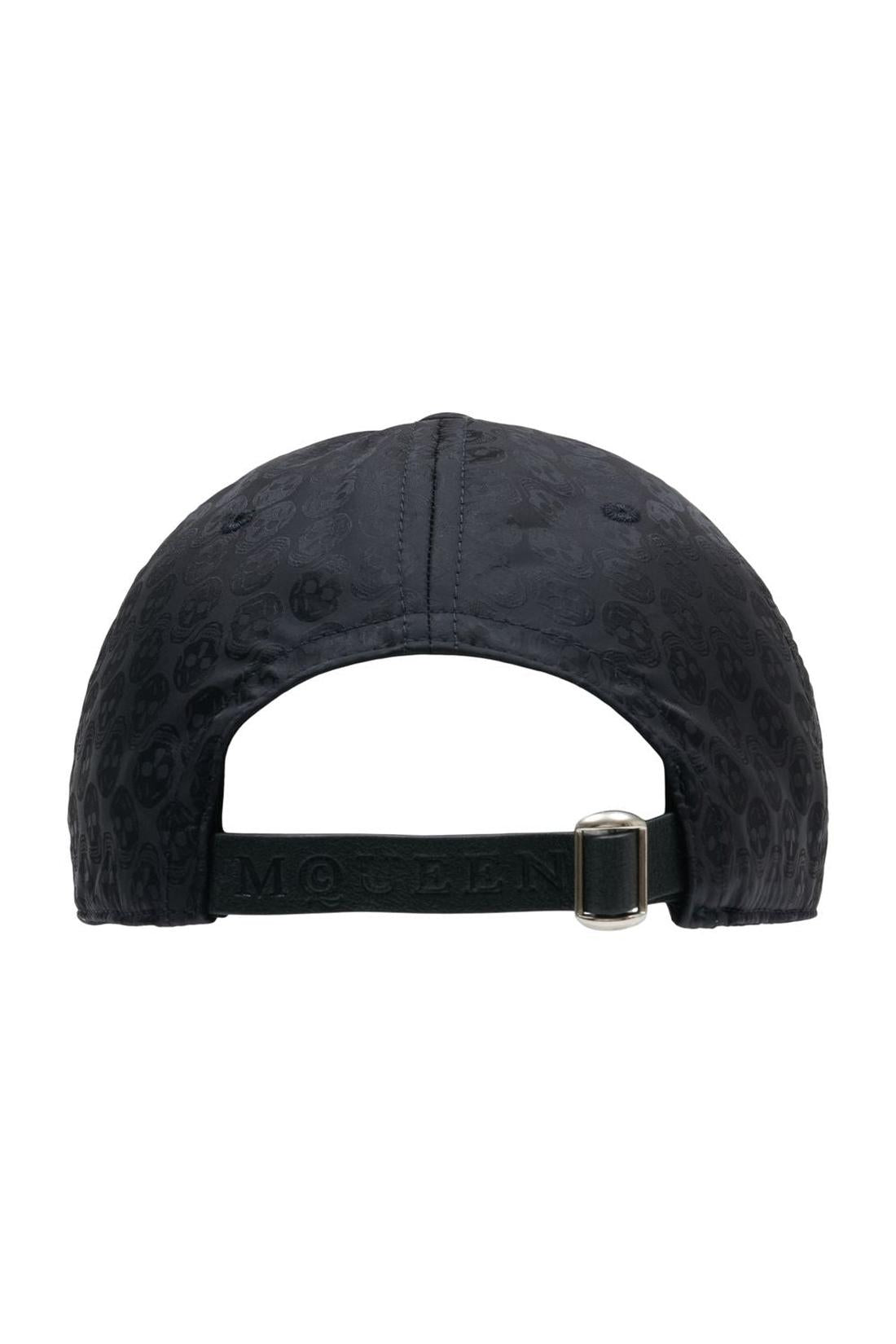 Skull Repeat Cap - Alexander McQueen - Synthetik - Schwarz
