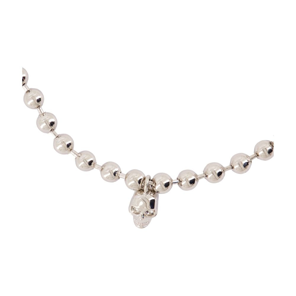 Halskette „Skl & Pearl“ – Alexander McQueen – Metall – Silberfarben