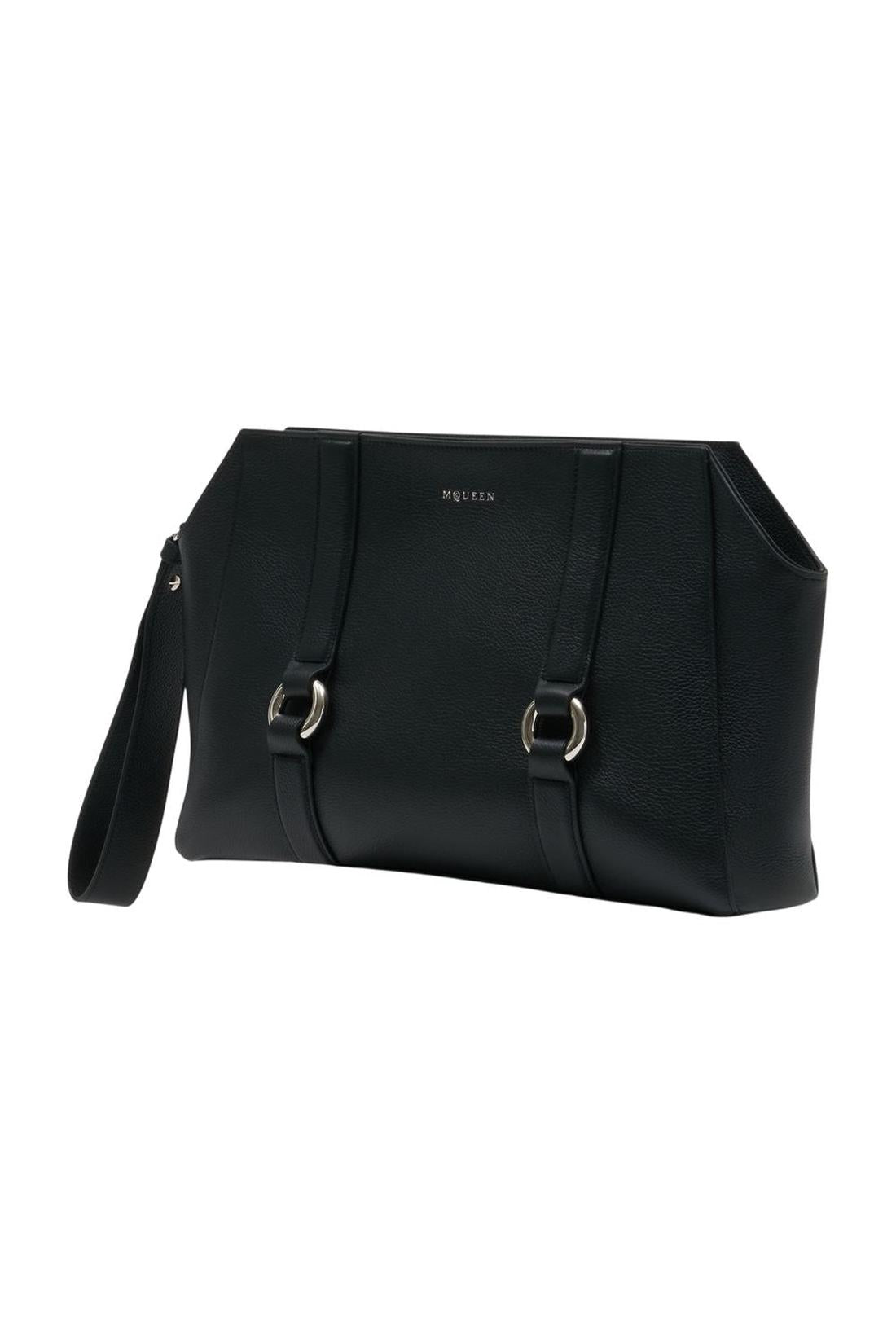 New Farringdon Clutch - Alexander McQueen - Leder - Schwarz-Taschen-Alexander McQueen-ARCHIVIST