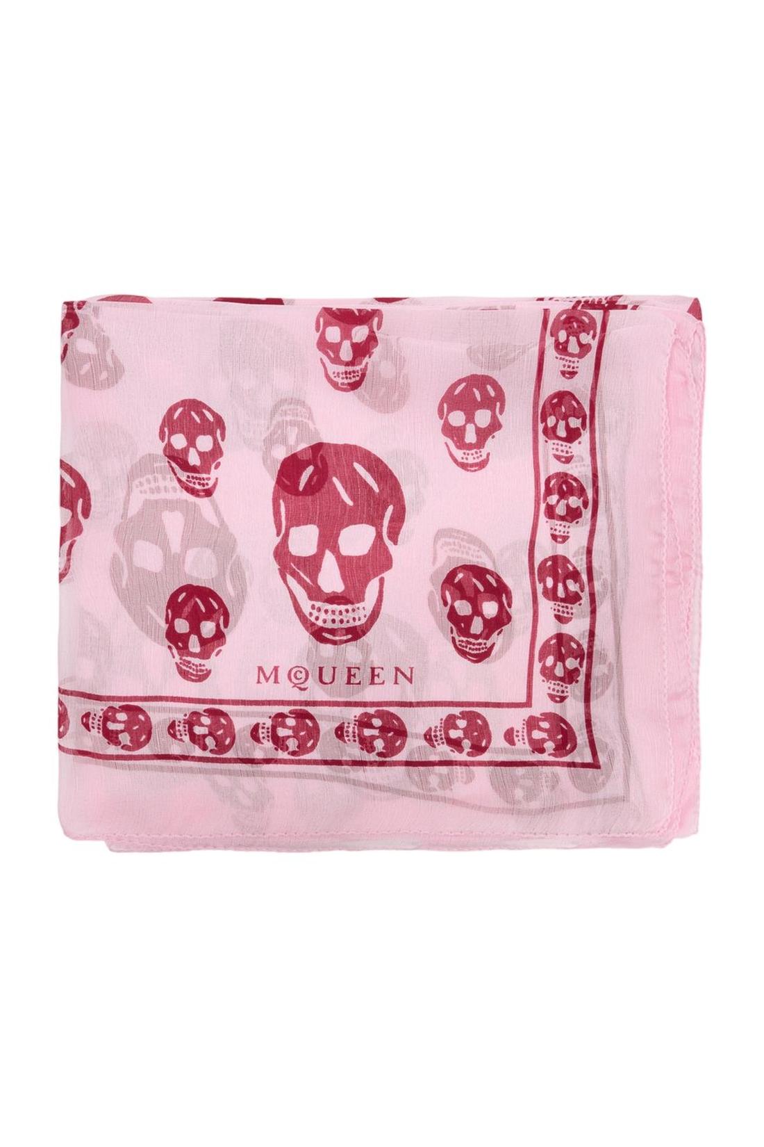 Schal Ca Skull - Alexander McQueen - Seide - Rosa