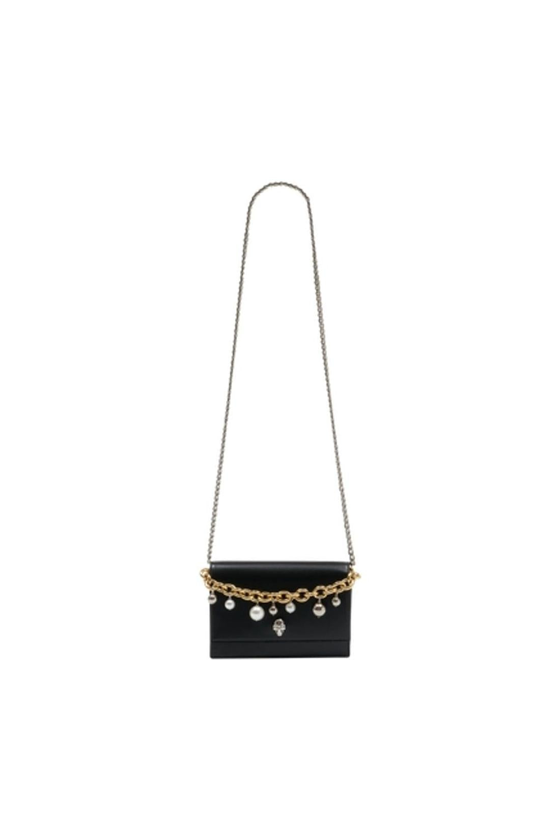 Small Skull Schultertasche - Alexander McQueen - Leder - Schwarz-Taschen-Alexander McQueen-One size-black-ARCHIVIST