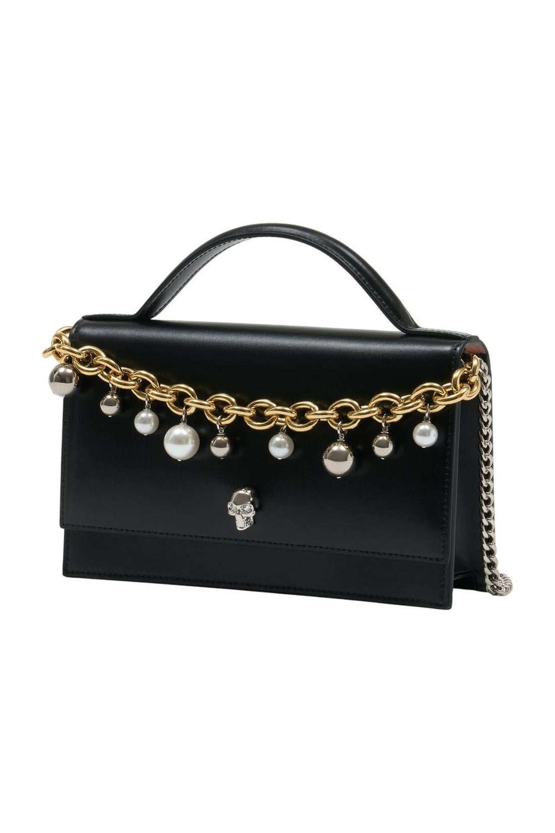 T.h.medium Skull Schultertasche - Alexander McQueen - Leder - Schwarz-Taschen-Alexander McQueen-ARCHIVIST