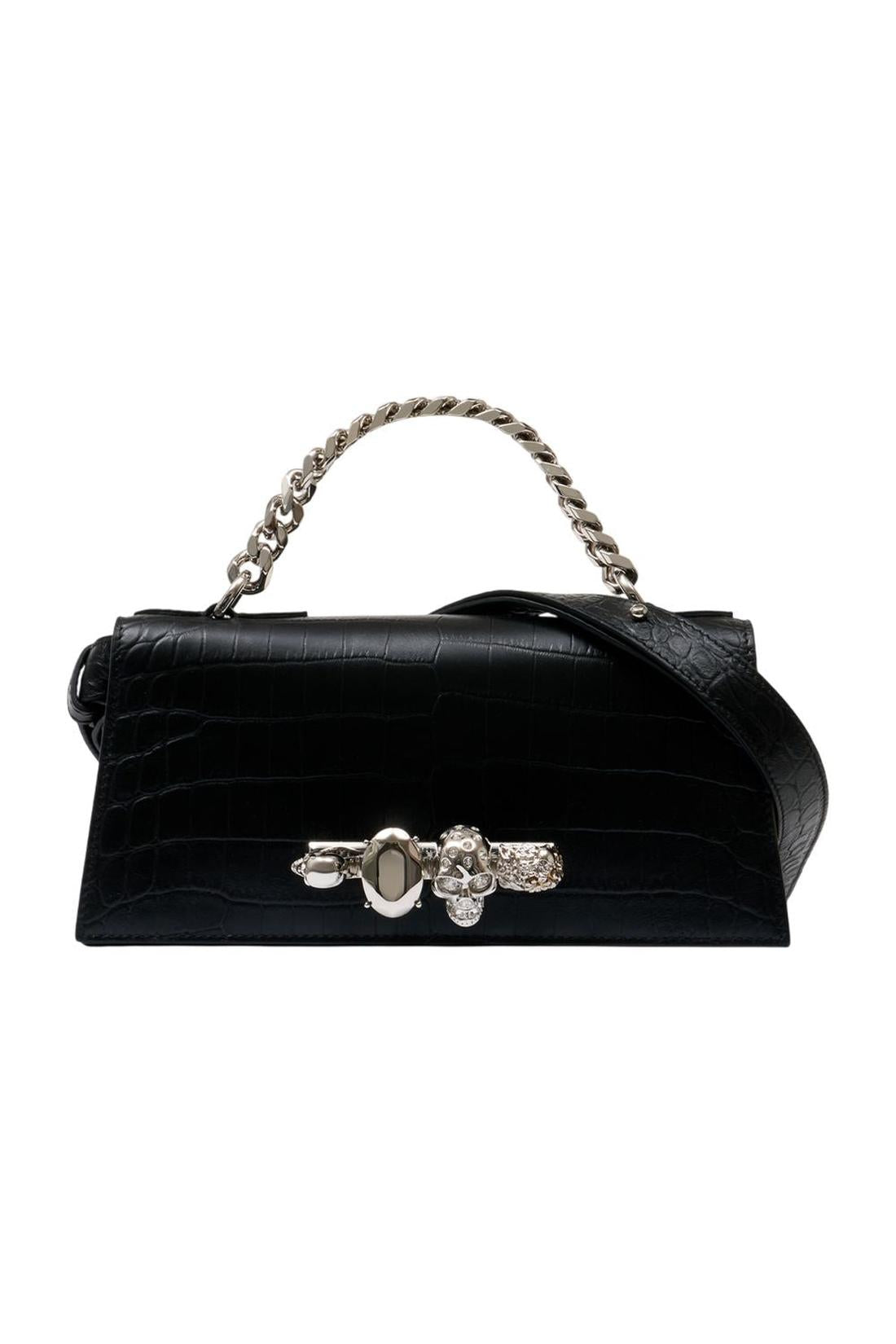 Jewel Mini Schultertasche - Alexander McQueen - Leder - Schwarz