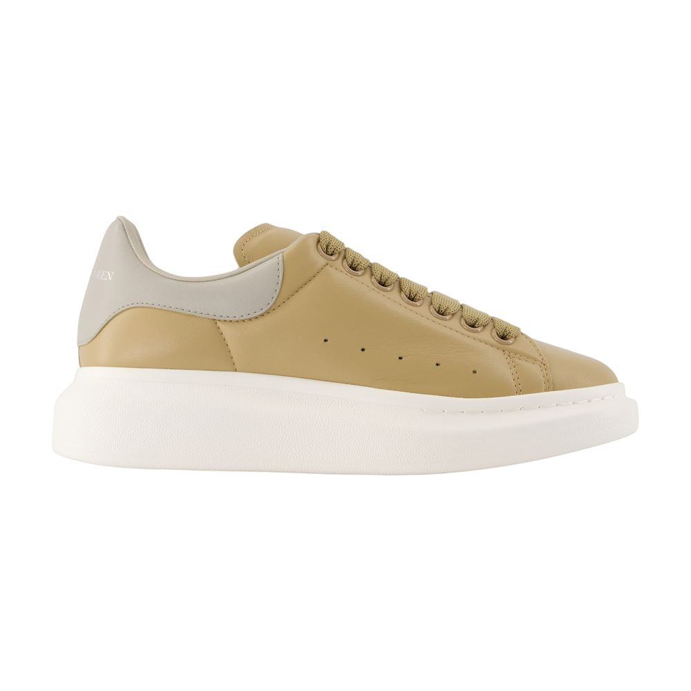 Oversized Sneakers - Alexander McQueen - Leder - Beige