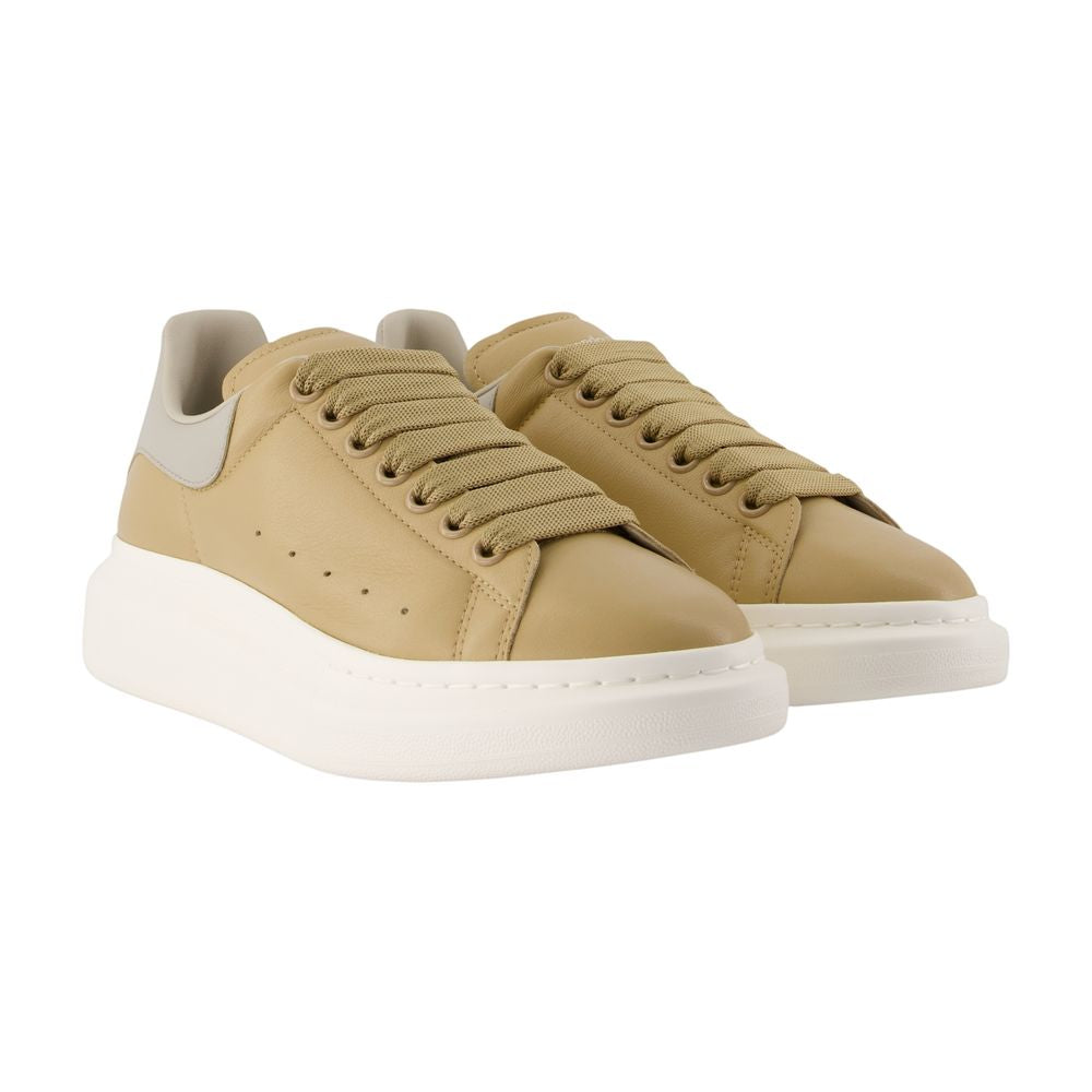 Oversized Sneakers - Alexander McQueen - Leder - Beige
