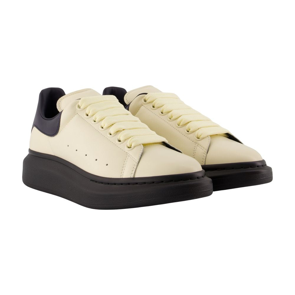 Oversized-Sneaker – Alexander McQueen – Leder – Elfenbein