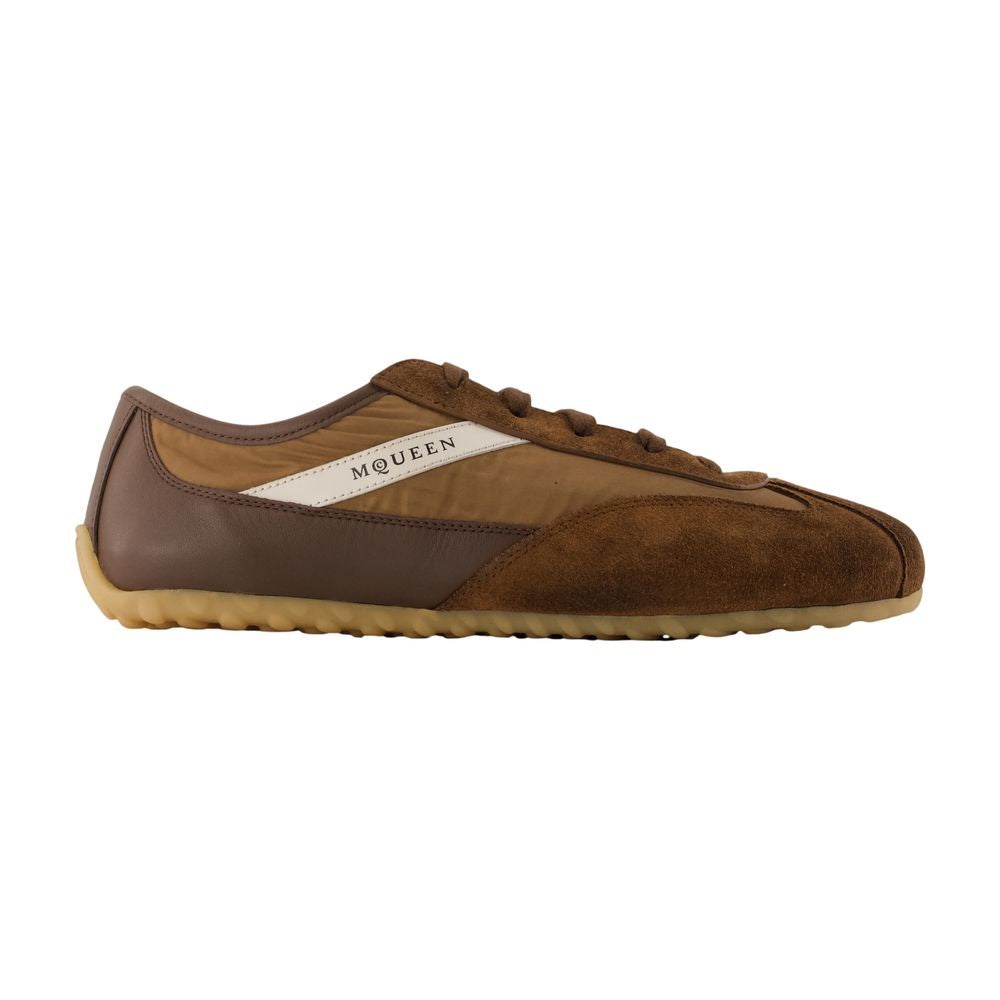 Box-Sneaker – Alexander McQueen – Leder – Braun