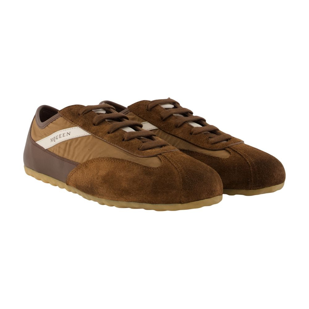 Box-Sneaker – Alexander McQueen – Leder – Braun