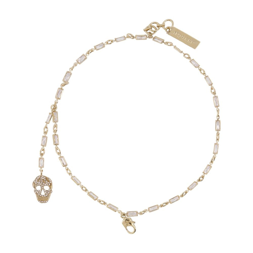 Armband „Pave' Skull“ – Alexander McQueen – Metall – Goldfarben