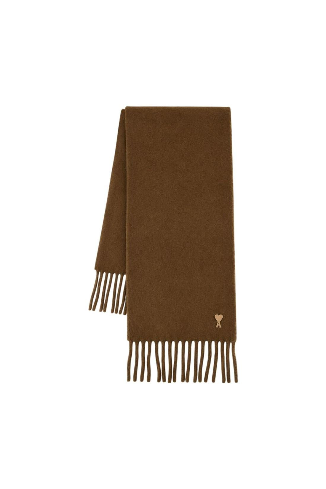 Herzfreund Patch-Schal - AMI Paris - Wolle - Braun