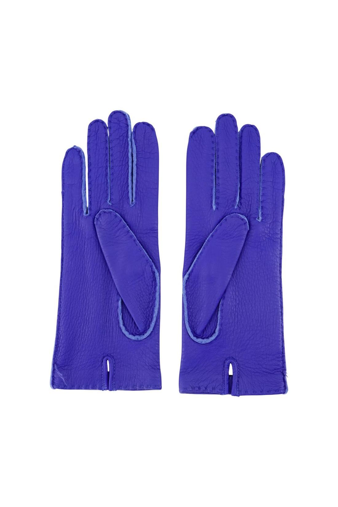 Handschuhe - AMI Paris - Leder - Blau