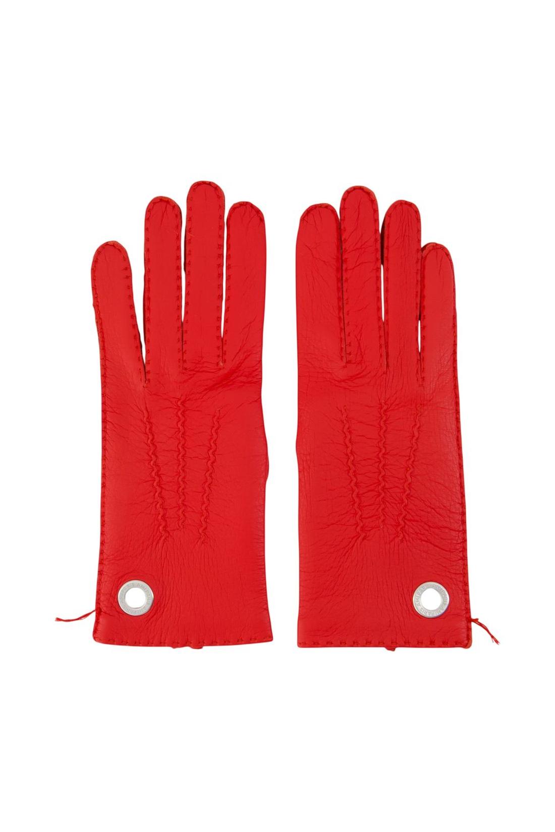 Handschuhe - AMI Paris - Leder - Rot