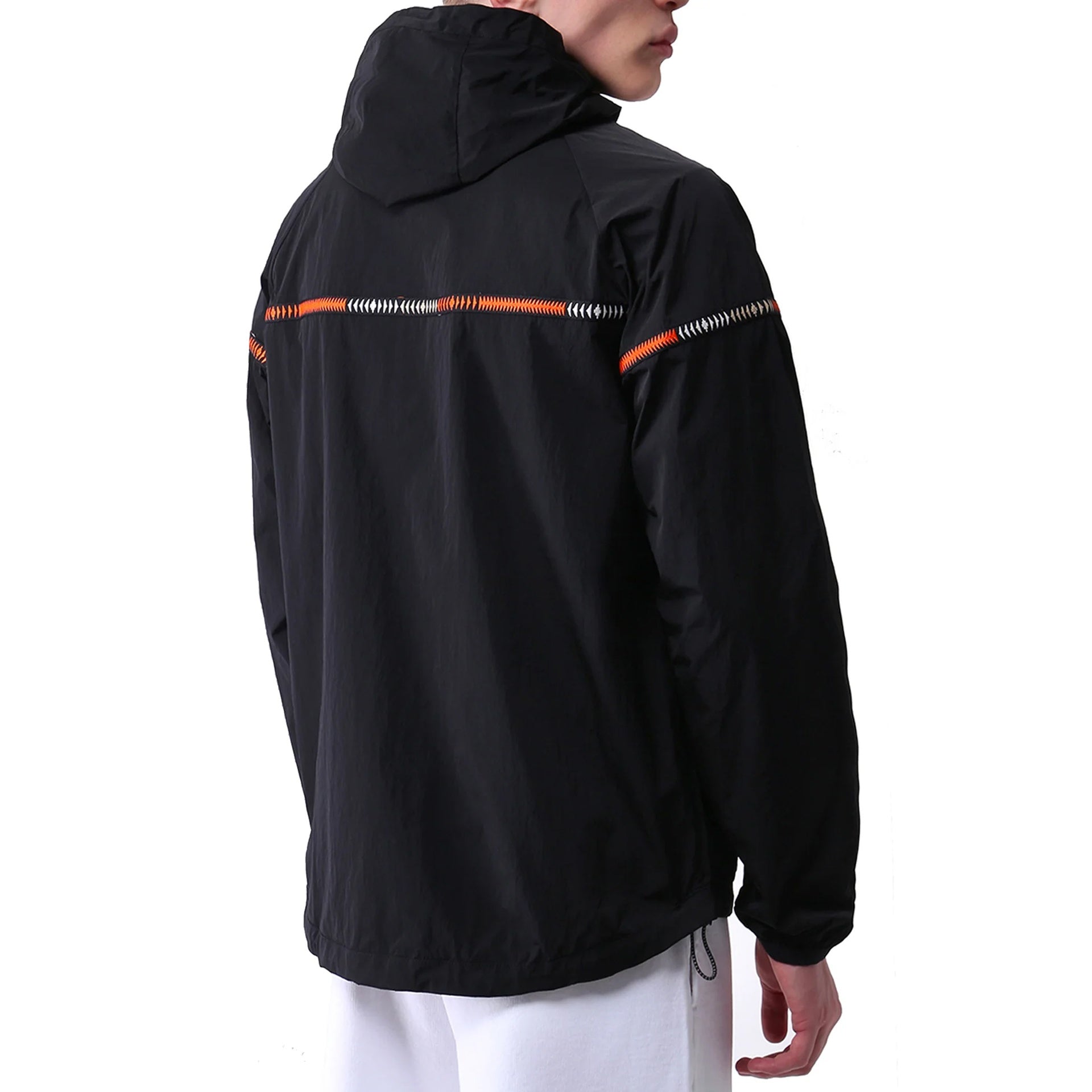 Marcelo Burlon County Of Milan-Marcelo Burlon County Of Milan Windbreaker Jacket-MEN CLOTHING-Black-Deal-Outlet-by-ARCHIVIST
