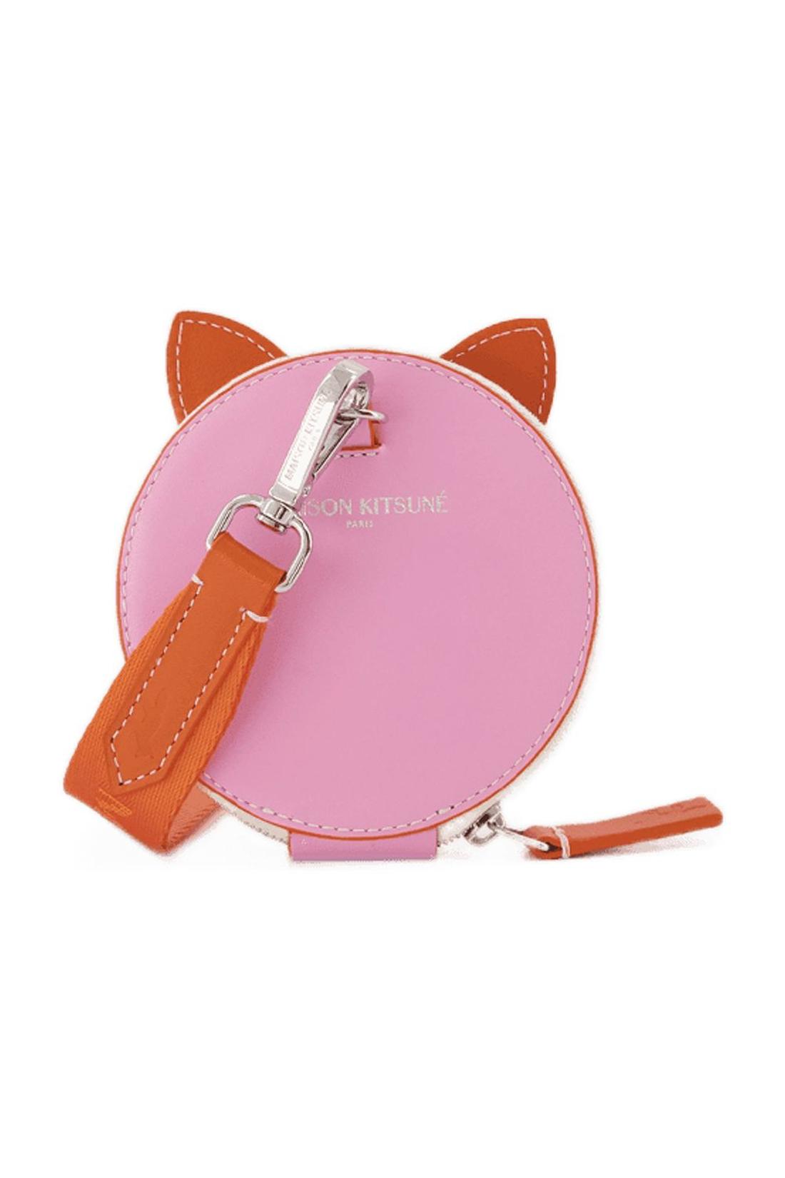 Neck Pochette - Maison Kitsuné - Leder - Orange