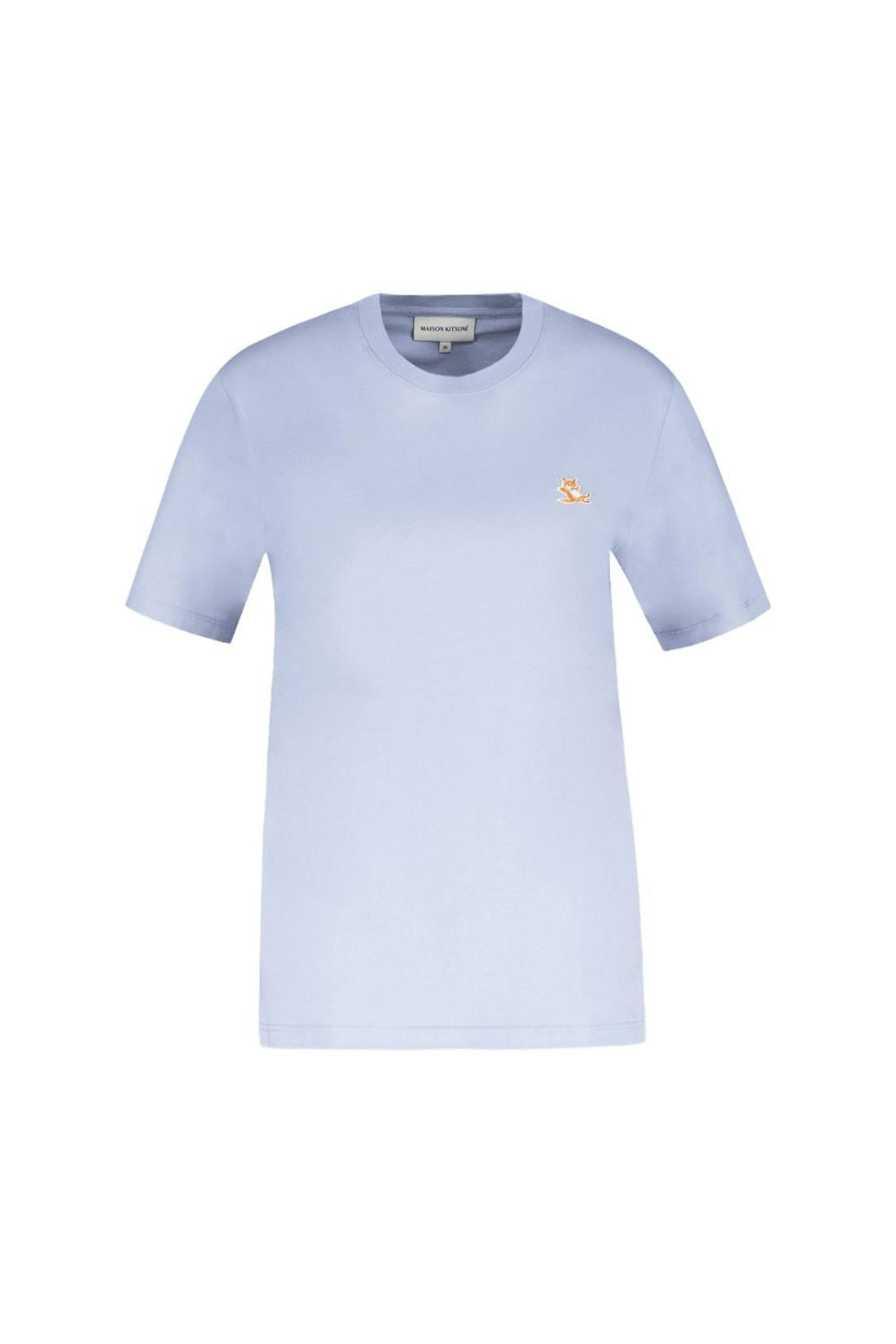 Chillax Fox Patch T-Shirt - Maison Kitsune - Cotton - Blue