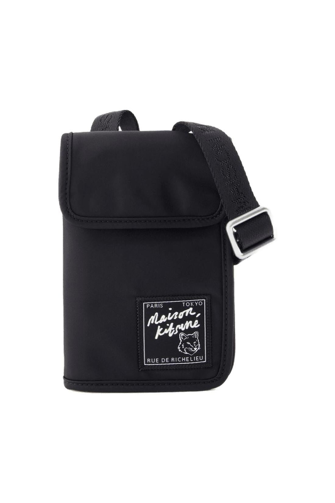 "Neck Pouch ""the Traveller"" - Maison Kitsune - Synthetik - Schwarz"