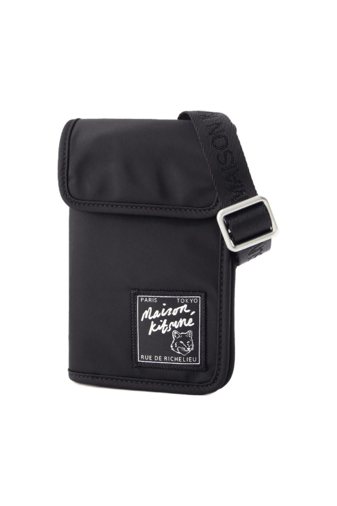 "Neck Pouch ""the Traveller"" - Maison Kitsune - Synthetik - Schwarz"