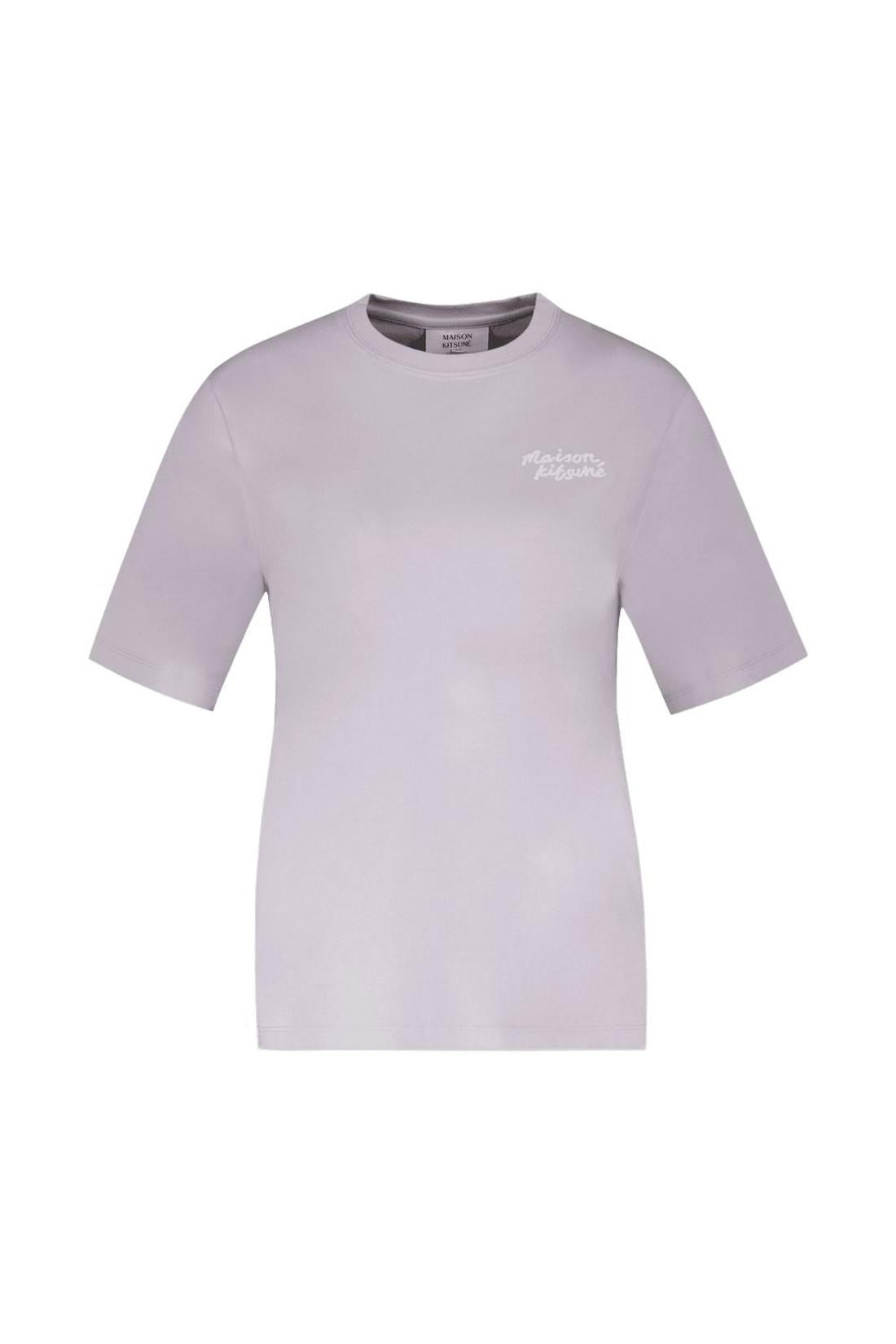 Handwriting T-Shirt - Maison Kitsune - Cotton - Purple