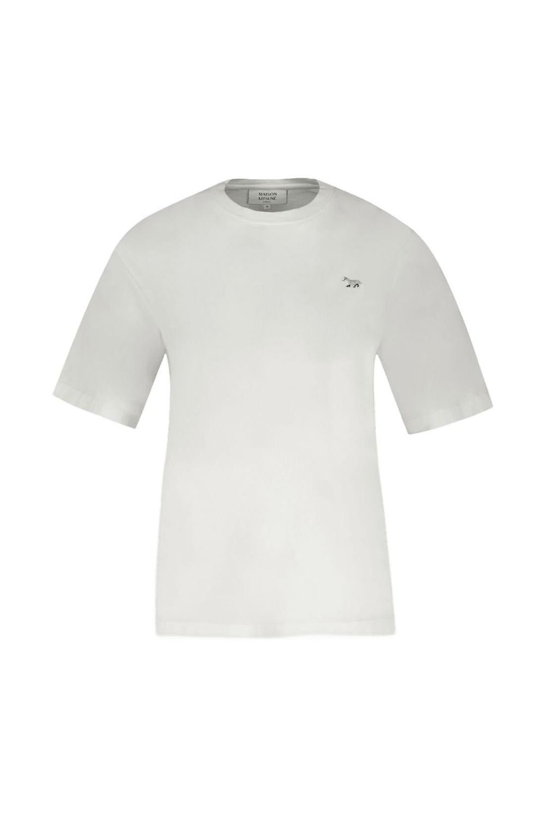 T-shirt à écusson renard bébé - Maison Kitsune - Coton - Blanc