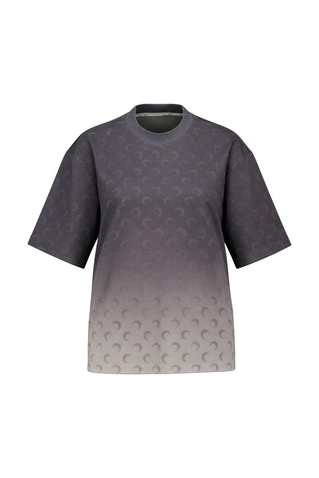 T-Shirt „Faded Moon Relaxed“ – Marine Serre – Baumwolle – Grau
