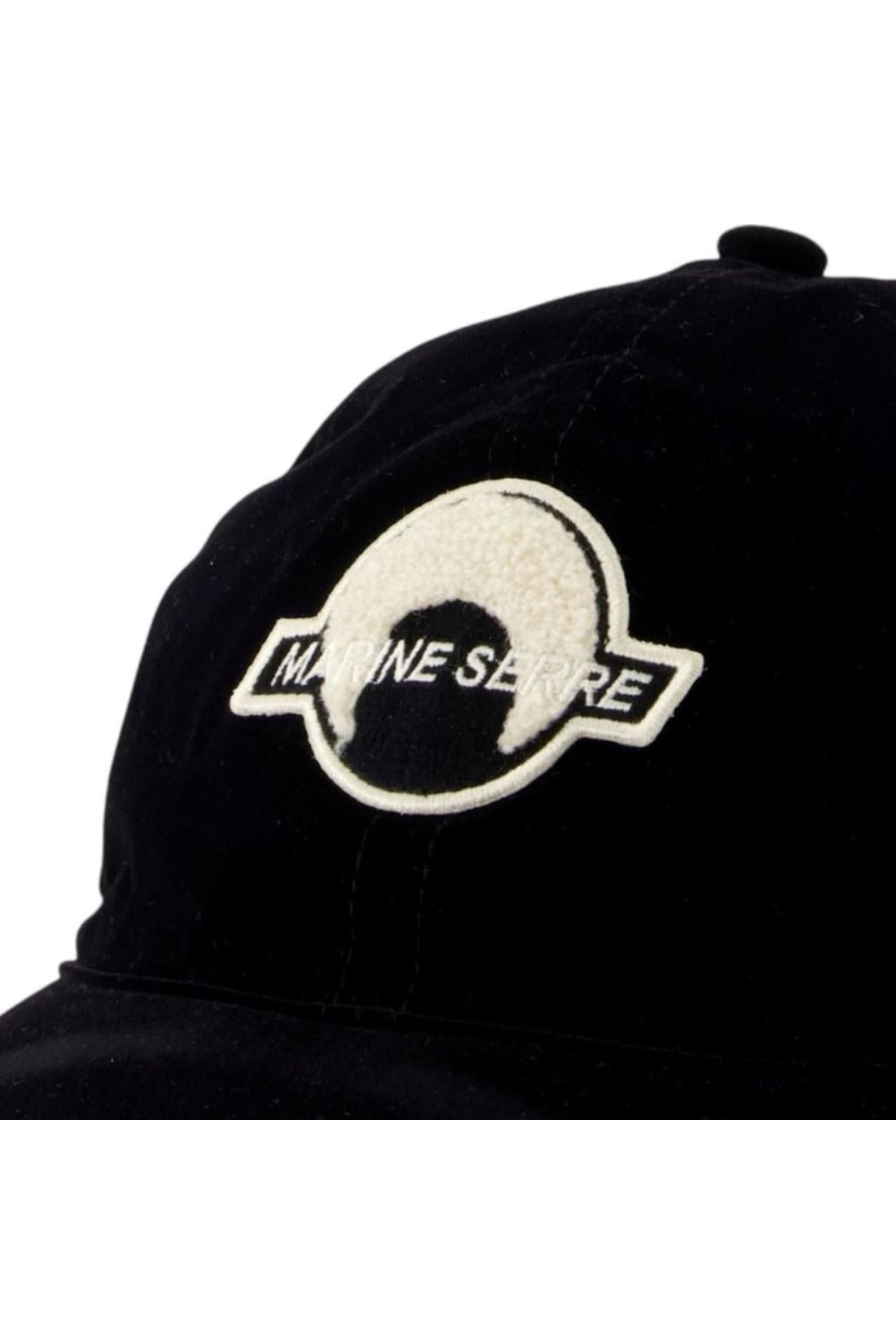 Marine Serre-Velvet Cap - Marine Serre - Nylon - Schwarz-Outdoor-Black-Deal-Outlet-by-ARCHIVIST