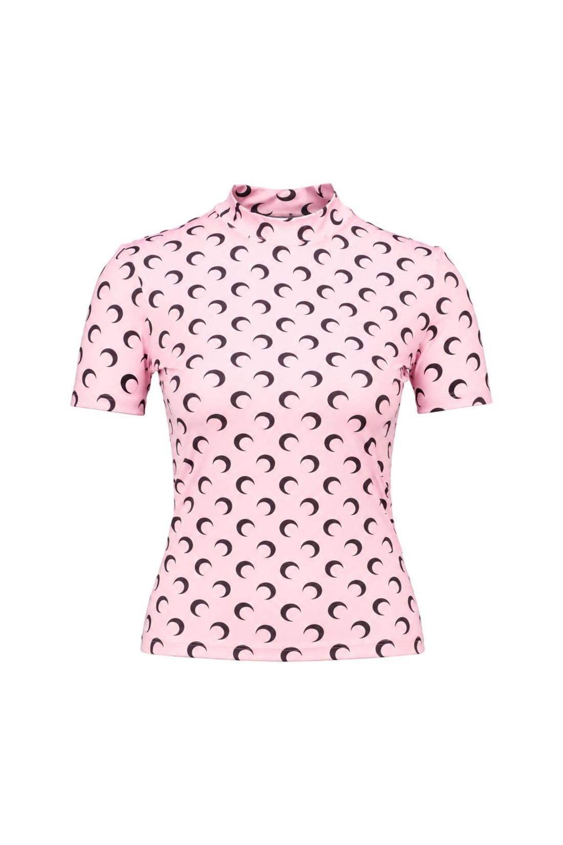 T-Shirt Moon SS mit Rundhalsausschnitt – Marine Serre – Baumwolle – Rosa