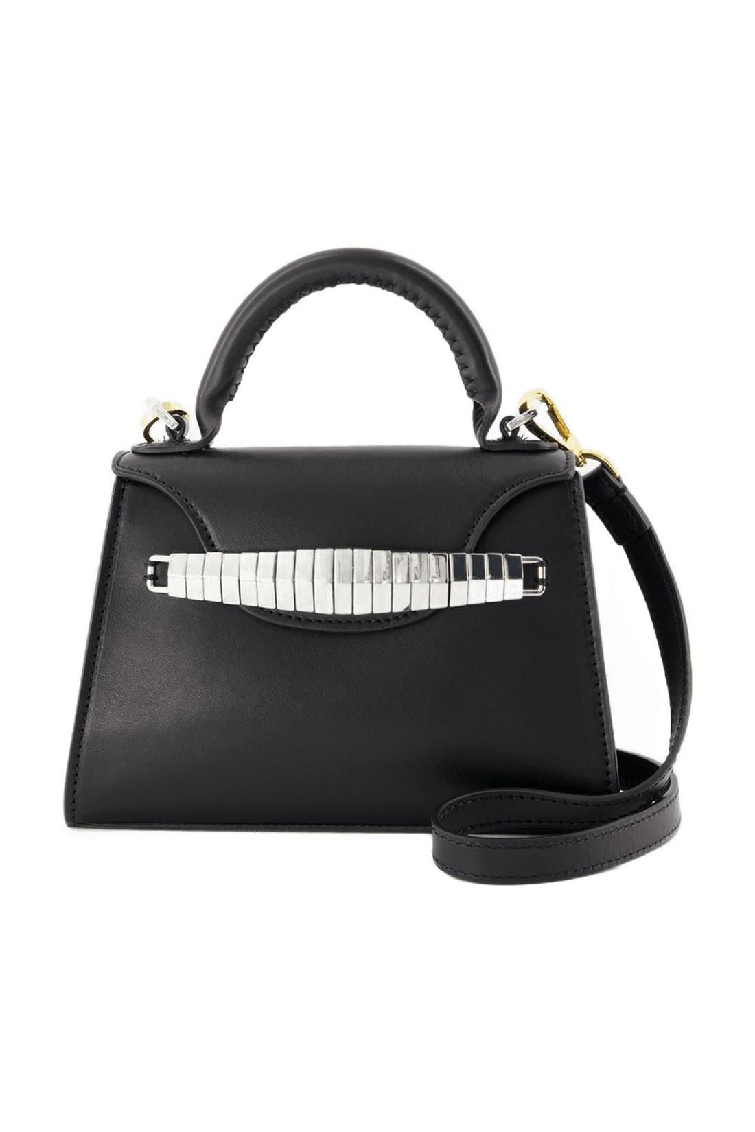 Mini Eva Handbag - Elleme - Black - Leather